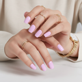 Pastel Bublegum Pink/Purple Short Square Nail Kit