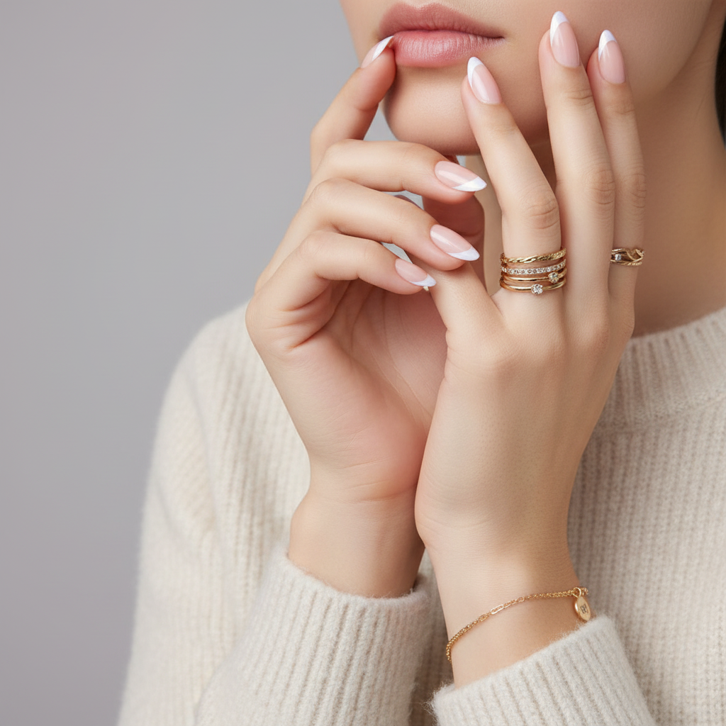 Classic French Almond Medium Nail Kit