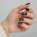 Black Cat Eye Short Square Nail Kit